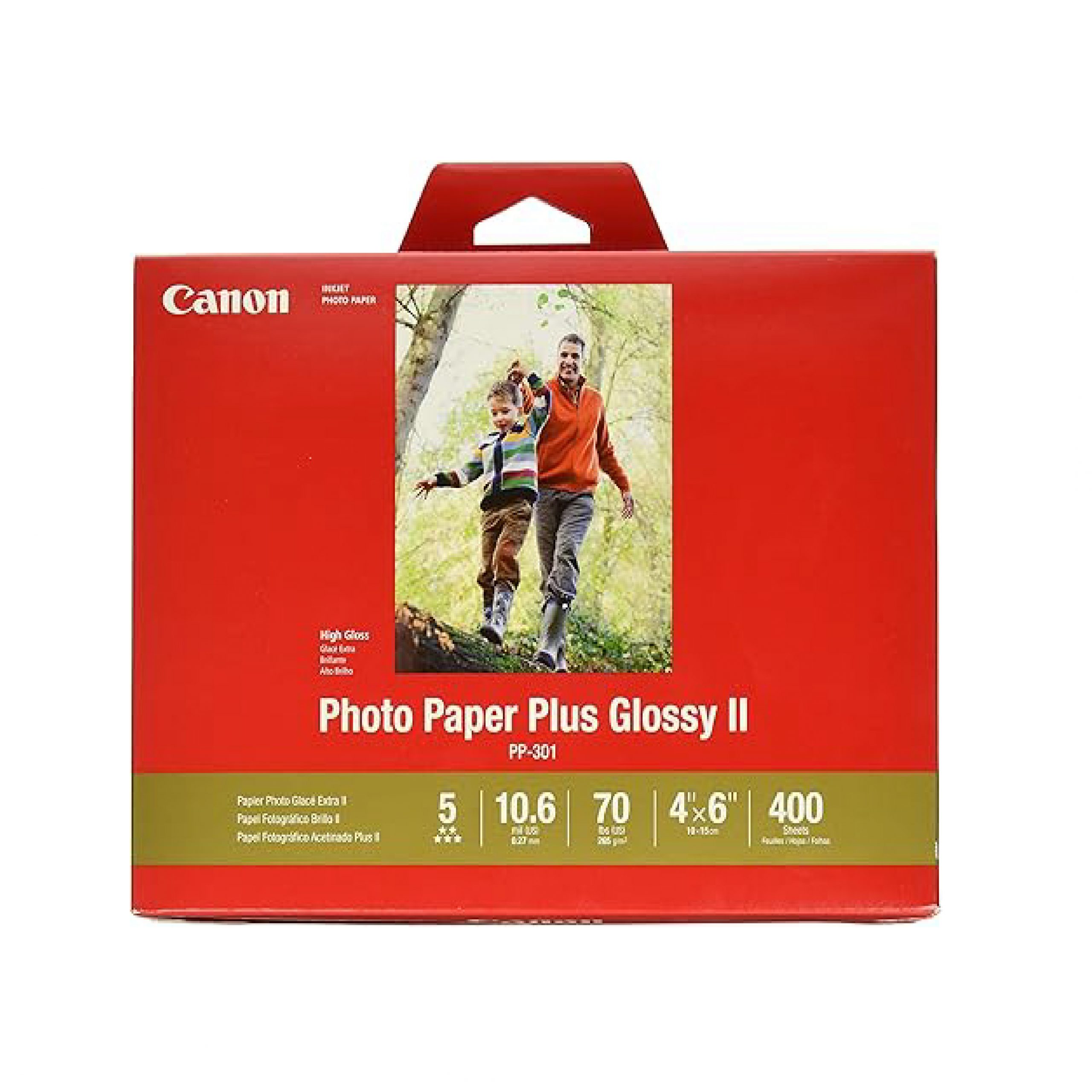 CANON papel fotográfico Plus Glossy II 4×6 400 hojas