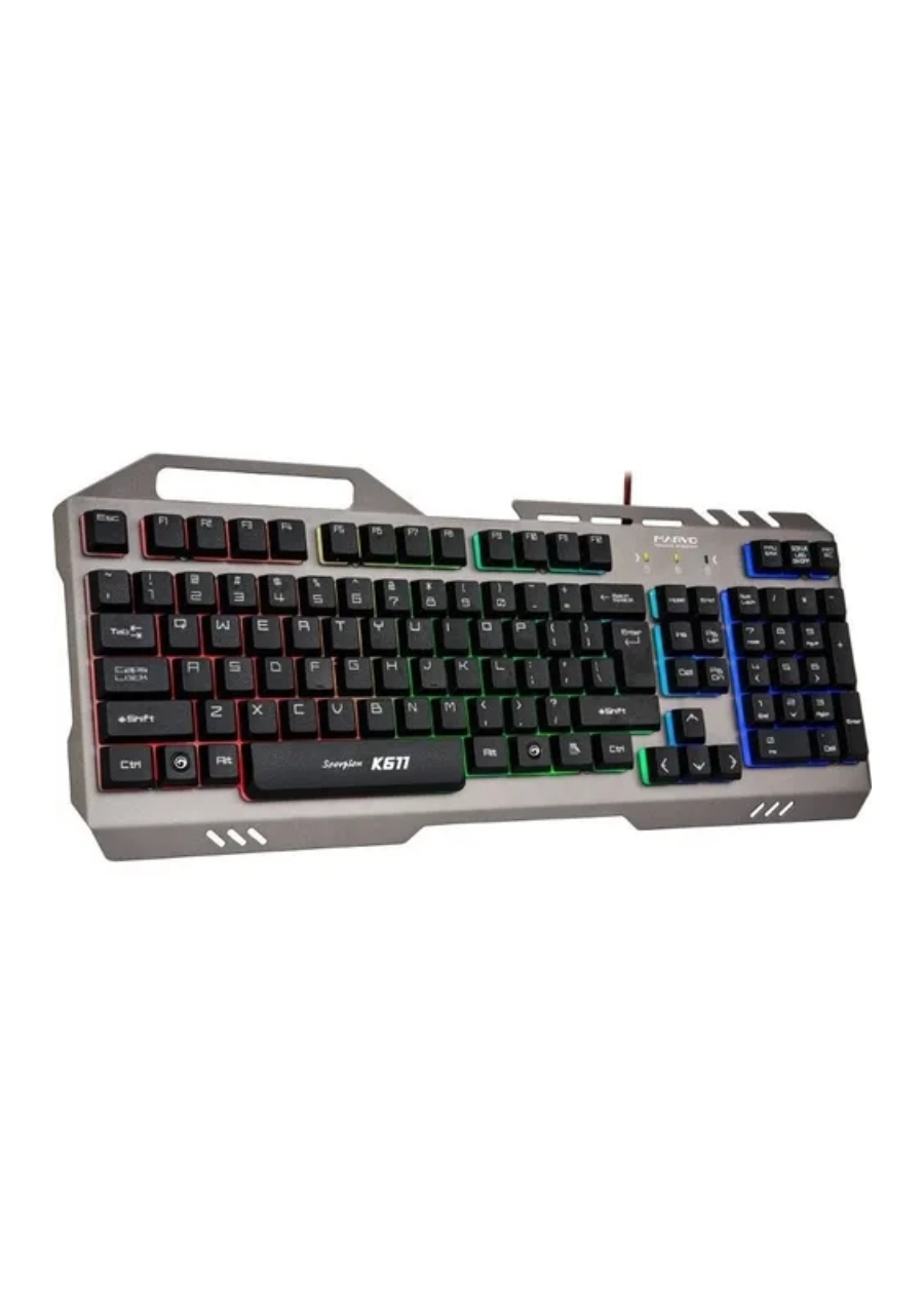 Teclado Gaming Marvo Metalico K611