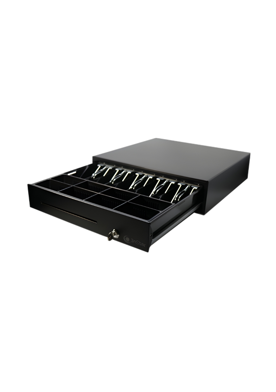 Cash Drawer 3NSTAR POS-CD326 Heavy Duty 24Vdc Black Garantia 12 Meses.